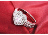 Fine Jewelry 2021 New Arrival Silver Heart Cut Ring - ringsuniverse