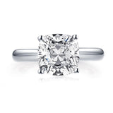 Fashion 3.0 CT Cushion Cut Simulated Diamond Solitaire Ring - ringsuniverse