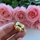 Men's Women's Polished Matt Finish Tungsten Carbide Wedding Rings - ringsuniverse