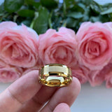 Men's Women's Polished Matt Finish Tungsten Carbide Wedding Rings - ringsuniverse