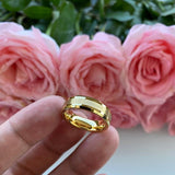 Men's Women's Polished Matt Finish Tungsten Carbide Wedding Rings - ringsuniverse