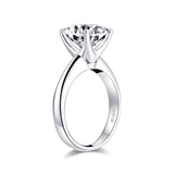 3.0ct Cushion Cut Simulated Diamond Solitaire Engagement Ring - ringsuniverse