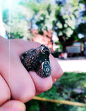 Unique Viking Bear Head Animal Punk Ring - ringsuniverse
