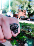 Unique Viking Bear Head Animal Punk Ring - ringsuniverse