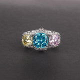Luxury Silver AAAAA Quality Lab Diamonds Fine Jewelry Ring - ringsuniverse