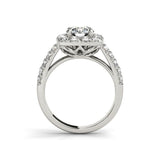 Magnificent 1 Carat Sona Diamond Round Cut Ring Sets - Rings Universe