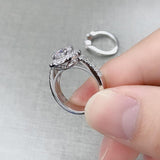 Magnificent 1 Carat Sona Diamond Round Cut Ring Sets - Rings Universe