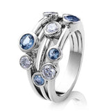 Simple 3 Row Design Versatile Ring - Rings Universe