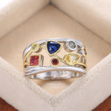 6 Color Stone Beautiful Fashion Ring - ringsuniverse