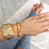 Luxury Rose Gold Color 5 Carat Oval Cut Simulated Diamond Ring - Rings Universe