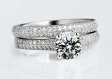 Fine Jewelry Silver AAA+ Quality Cubic Zirconia Diamonds Ring - ringsuniverse
