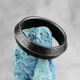 Retro Old Black Triangle Stainless Steel Mens Ring - Rings Universe