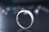 Silver Solitaire AAA+ Quality CZ Diamond Ring for Men - Rings Universe