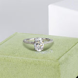 2.5 Carat Oval Cut Simulated Diamond Engagement Wedding Ring - ringsuniverse
