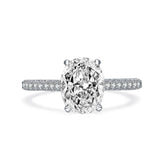2.5 Carat Oval Cut Simulated Diamond Engagement Wedding Ring - ringsuniverse