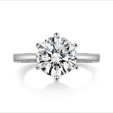 Gorgeous 4.1 Carat Round Cut Lab Diamond Luxury Ring - Rings Universe