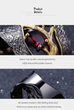 Handmade Branch Natural Rhodolite Garnet Ring - Rings Universe