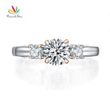 Vintage Style 1 Carat Silver Wedding Engagement Ring - Rings Universe
