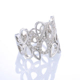 Delicate Hollow Out Water Drop Shape AAA Zircon Ring - Rings Universe