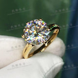 Top Quality AAA+ Cz Diamonds Silver 18KRGP Solitaire Ring - ringsuniverse