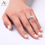 Gorgeous 1.25 Carat Lab Diamond Five 5 Stone Wedding Ring - Rings Universe