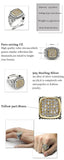 Silver Cubic Geometric Square Hollow Carved Vintage Ring - Rings Universe