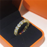 2021 4mm AAAA Simulated Diamond Eternity Rings - ringsuniverse