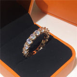 2021 4mm AAAA Simulated Diamond Eternity Rings - ringsuniverse