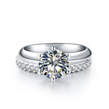 Best Siller - Luxury 1.5 Ct Lab Diamond Silver Ring - ringsuniverse
