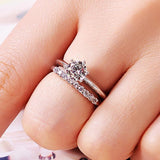 Best Siller - Luxury 1.5 Ct Lab Diamond Silver Ring - ringsuniverse