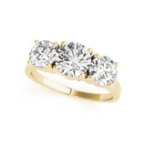 Luxury Round Cut Shiny SONA Diamond 1 Ct. Center Stone Ring - Rings Universe