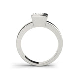 Square Cut Elegant Simulated Diamond Engagement Wedding Ring - Rings Universe