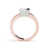 Square Cut Elegant Simulated Diamond Engagement Wedding Ring - Rings Universe