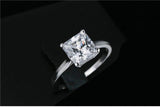 3.0 Carat Elegant Princess Cut Lab Diamond Luxury Wedding Ring - Rings Universe