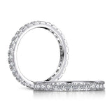 Simple Geometric Stackable Simulated Diamond Engagement Ring - ringsuniverse