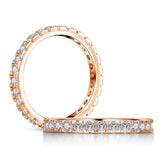 Simple Geometric Stackable Simulated Diamond Engagement Ring - ringsuniverse