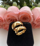 Dome Band High Polish Gold Wedding Men Women Rings
