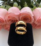Dome Band High Polish Gold Wedding Rings for Men and Women - ringsuniverse