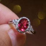 Dazzling Red  AAA+ Cubic Zirconia Romantic Ring - Rings Universe