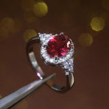 Dazzling Red  AAA+ Cubic Zirconia Romantic Ring - Rings Universe
