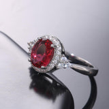 Dazzling Red  AAA+ Cubic Zirconia Romantic Ring - Rings Universe