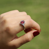 Dazzling Red  AAA+ Cubic Zirconia Romantic Ring - Rings Universe