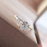 Dainty AAA Cubic Zircon Silver Color Delicate Proposal Ring - Rings Universe