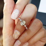 Dainty AAA Cubic Zircon Silver Color Delicate Proposal Ring - Rings Universe
