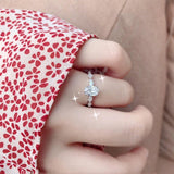 Dainty AAA Cubic Zircon Silver Color Delicate Proposal Ring - Rings Universe