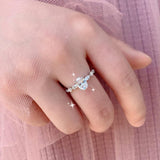 Dainty AAA Cubic Zircon Silver Color Delicate Proposal Ring - Rings Universe