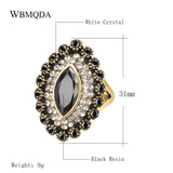 Vintage Collection of Antique Gold Crystal Rings - ringsuniverse