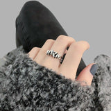 Bohemian Vintage Silver Color Bow Rings For Women - Rings Universe