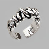 Bohemian Vintage Silver Color Bow Rings For Women - Rings Universe