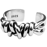 Bohemian Vintage Silver Color Bow Rings For Women - Rings Universe